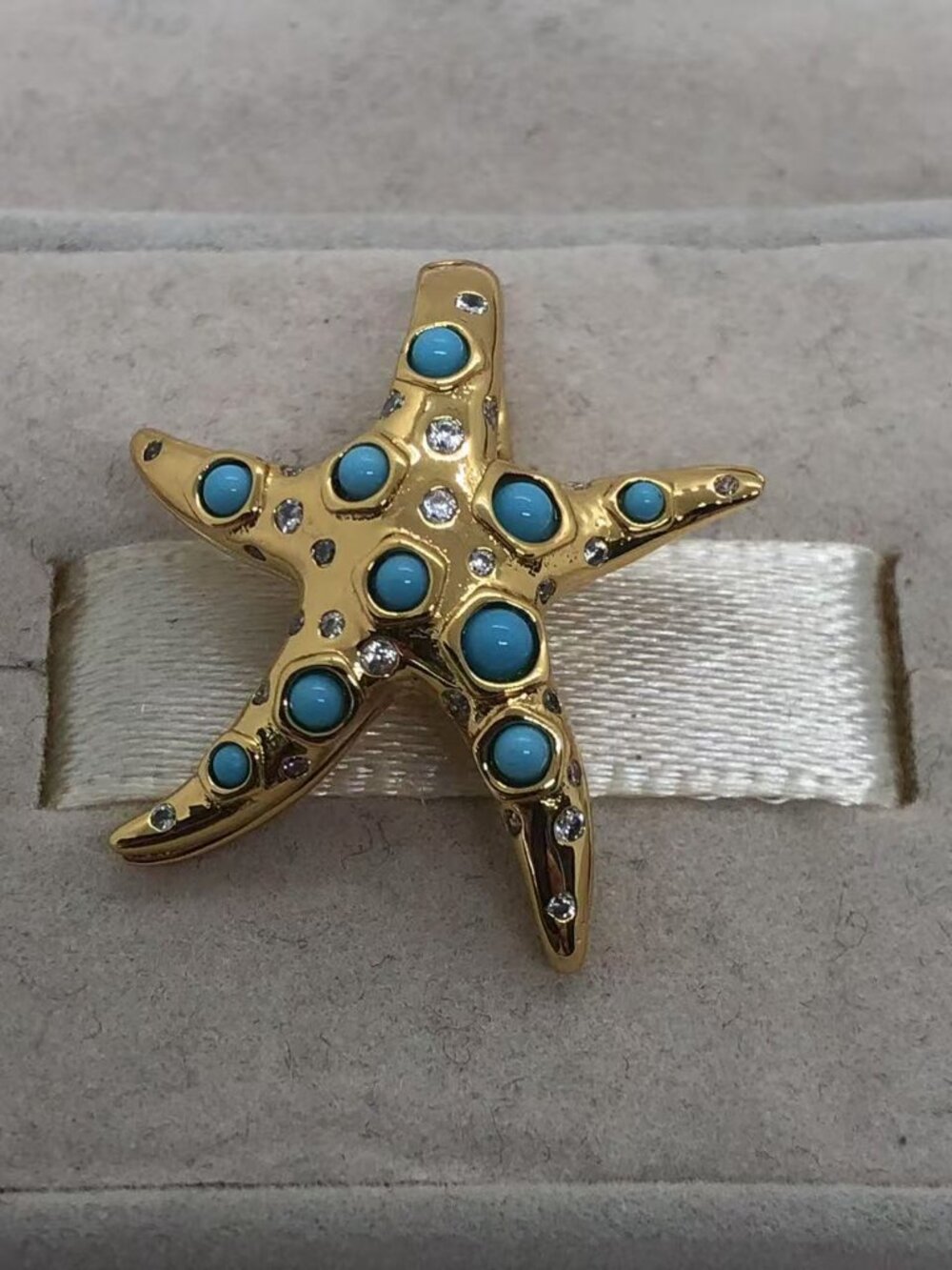 ✨🔥Pandora Sparkling Blue Starfish Dangle Charm - Picture 6 of 6